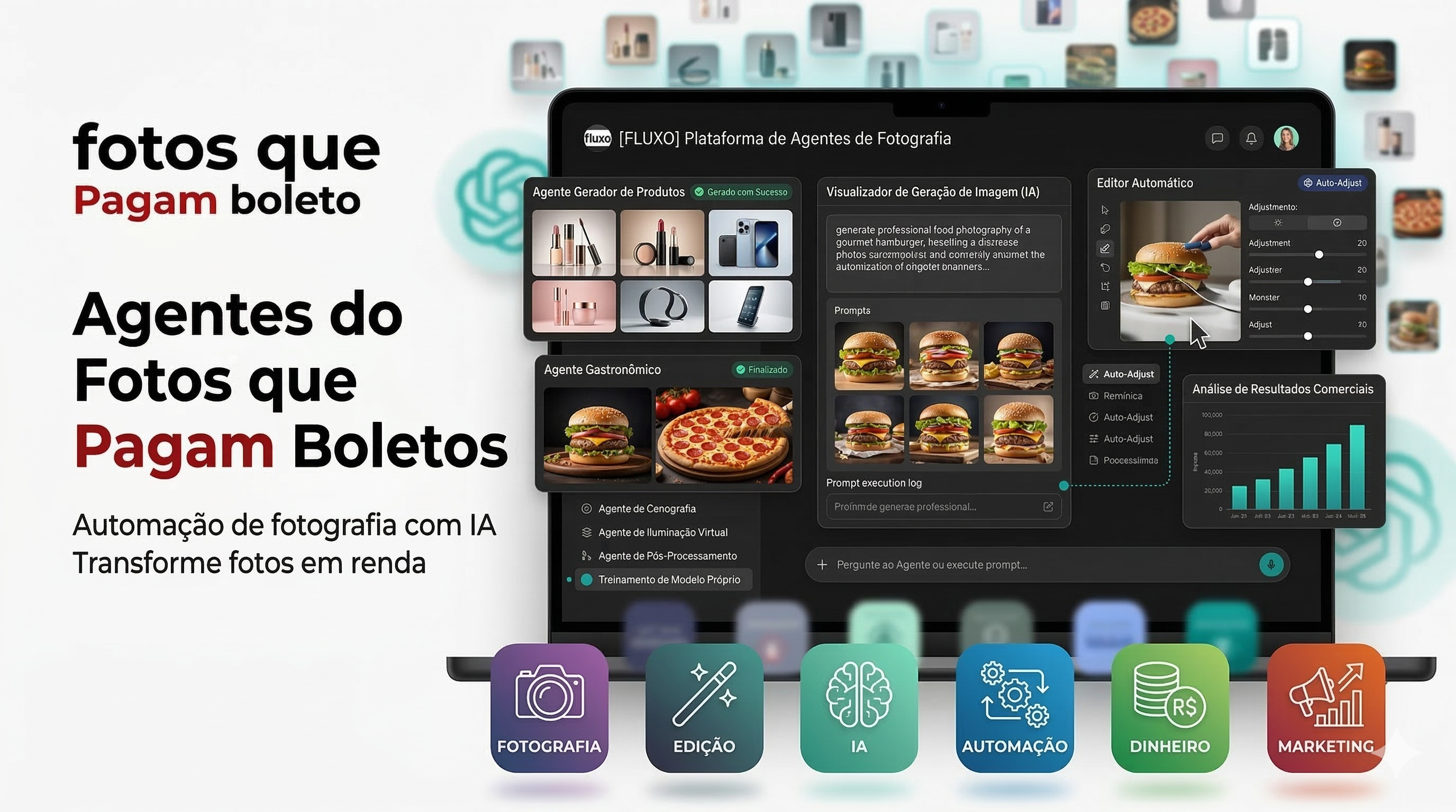 Agentes do Fotos que Pagam Boletos